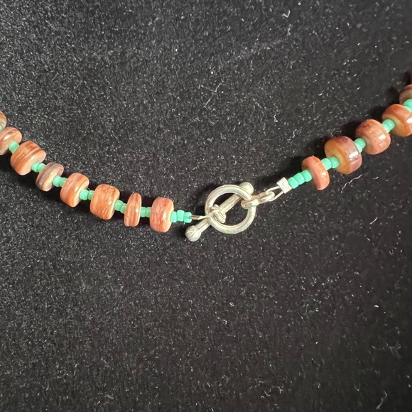 Native American Turquoise bead necklace. Men or woman. Unisex - Picture 4 of 5